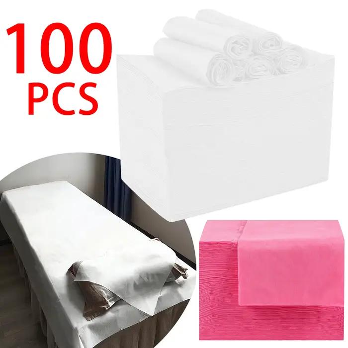 Draps de lit jetables, 100 pièces