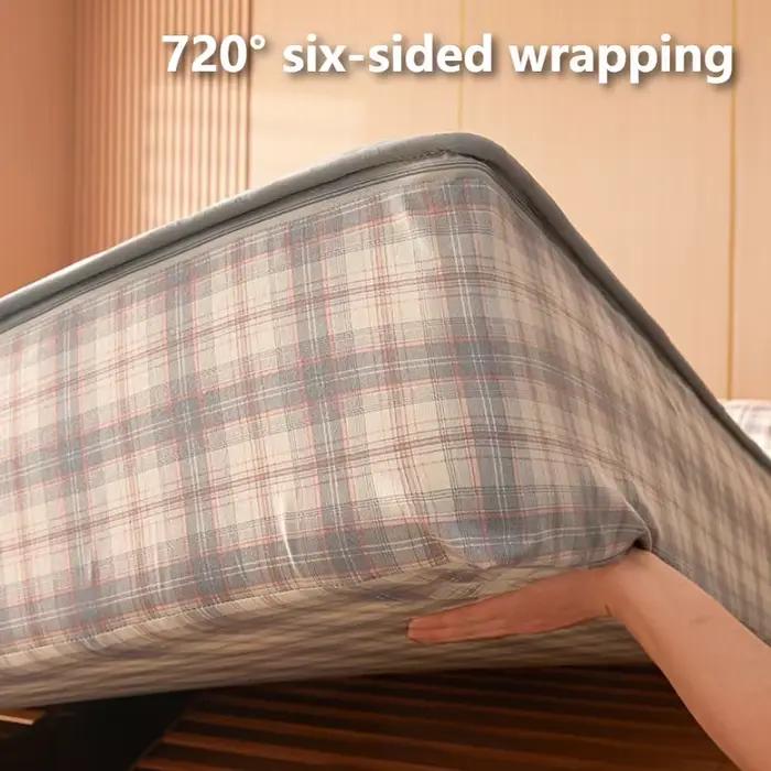Housse de matelas entièrement fermée à Six côtés avec fermeture éclair