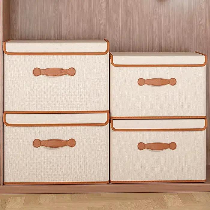 Boîte de rangement pour vêtements avec couvercle