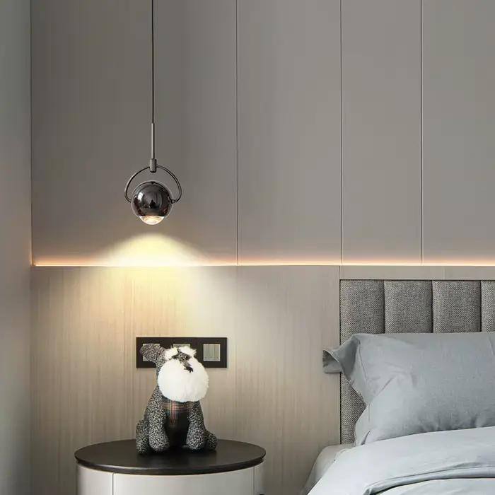 Lampe suspendue en frêne au design nordique simple