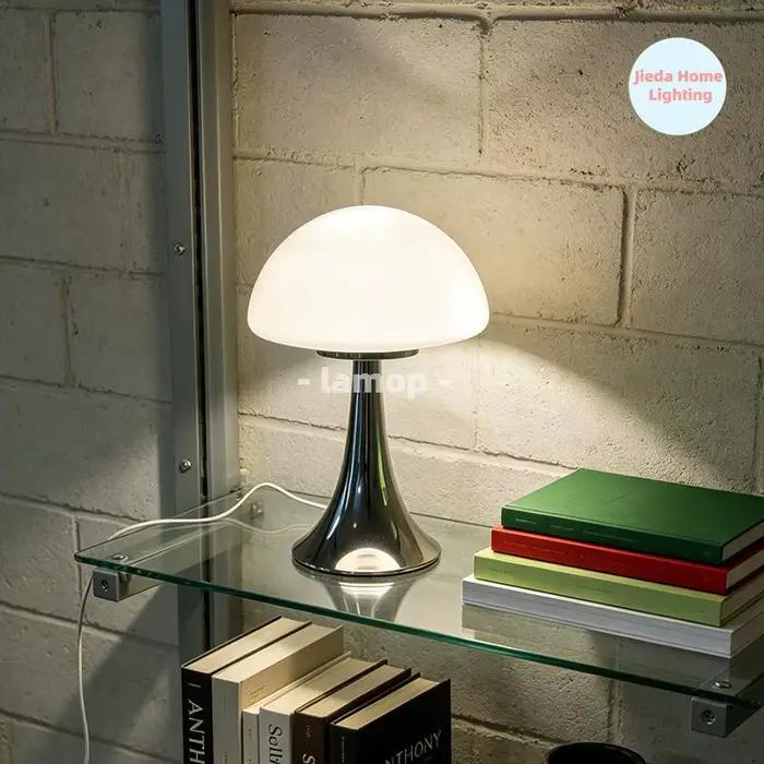Lampe de table en verre en forme de méduse, lampe de chevet moderne de style côtier, 3 températures de couleur, décoration pour chambre à coucher et salon