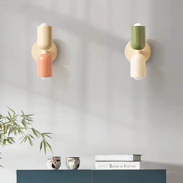 Lampe murale moderne multi-usages Marcon pour chambre, couloir, escalier, balcon, salle à manger – Éclairage simple en fer forgé E2