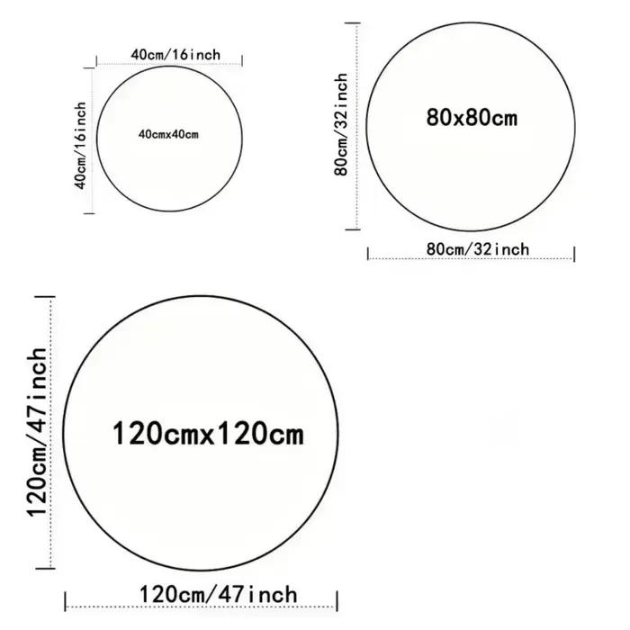 Tapis rond en jute naturel style bohème