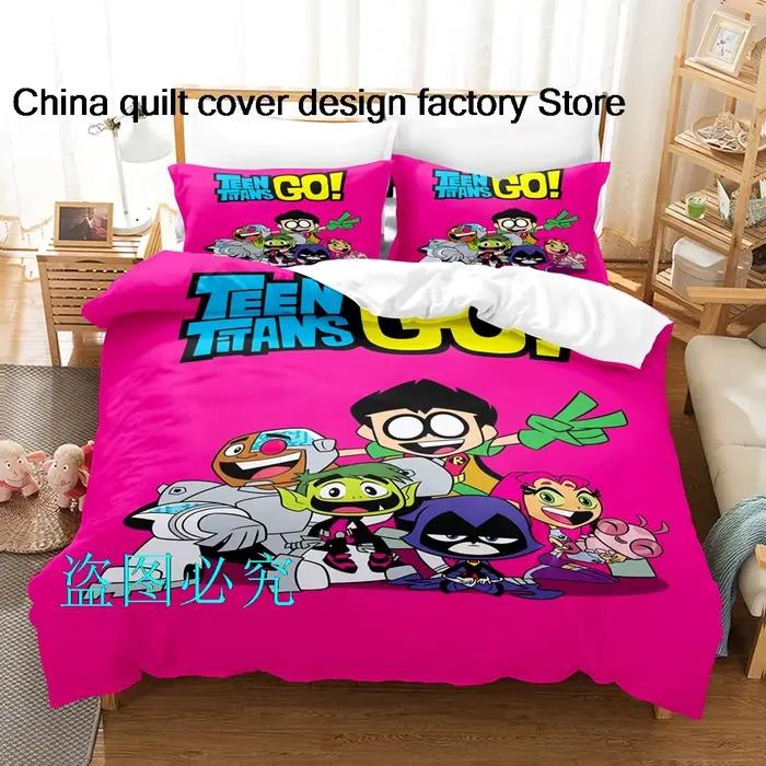 Teen Titans Go-Parure de lit pour adulte et enfant