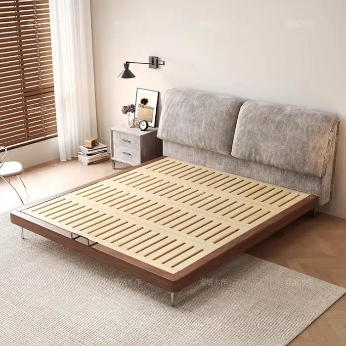 Cadres De lit rembourrés en bois plate-forme pleine taille tête De lit moderne dormir Cama De Lujo Para dortoir meubles De chambre