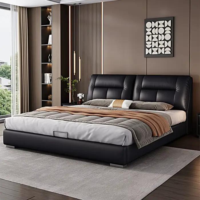 180x200 lits doubles rangement étanche têtes De lit multifonctions cadre De lit tables De nuit Cama De Lujo Para dortoir meubles