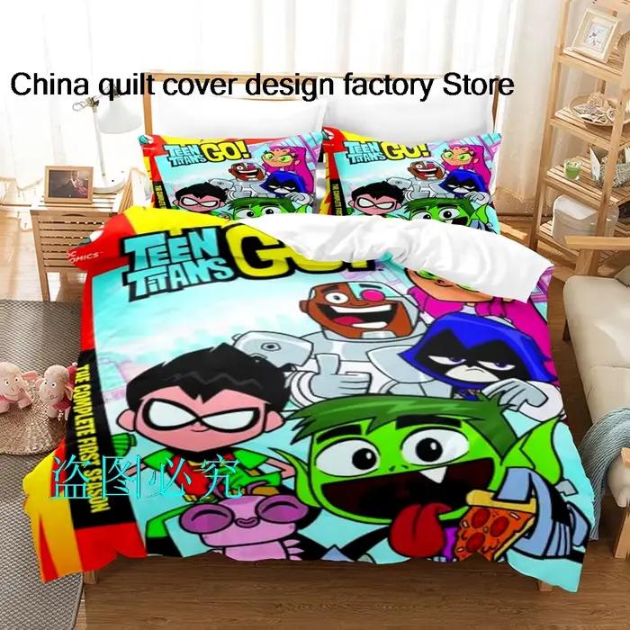 Teen Titans Go-Parure de lit pour adulte et enfant