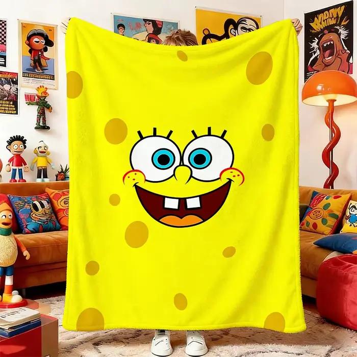 Couvertures et Plaids, Plaid en peluche moelleux S-SpongeBob