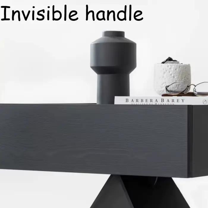 Table de chevet design nordique moderne en bois avec rangement