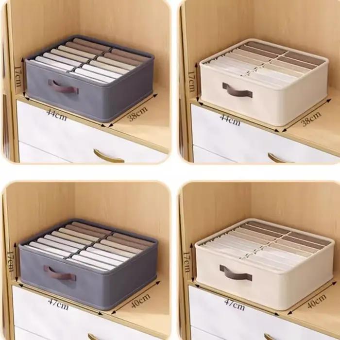 Organisateur de rangement de vêtements de garde-robe à 14/16/24 grilles