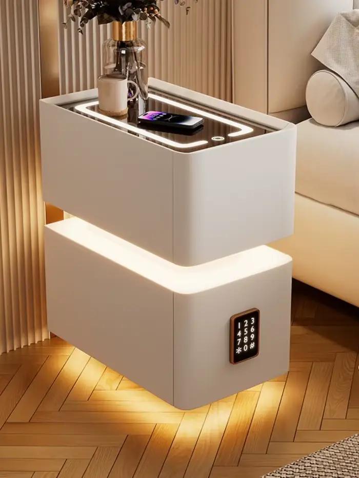 Table de chevet intelligente créative avec chargement sans fil