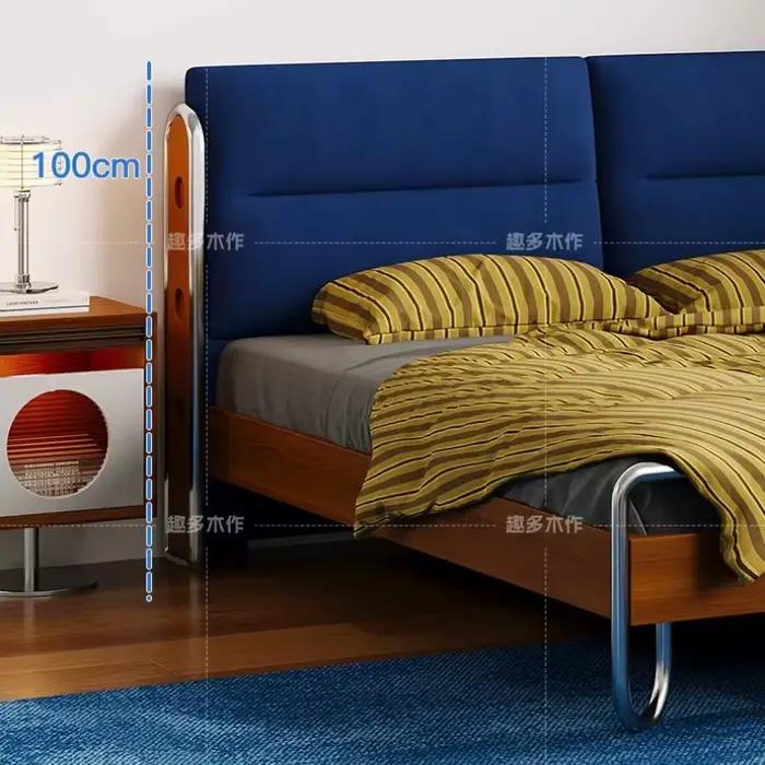 Lit tendance 150x200cm avec cadre en bois
