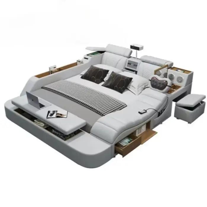 Lit double de luxe italien pour bureau et chambre à coucher