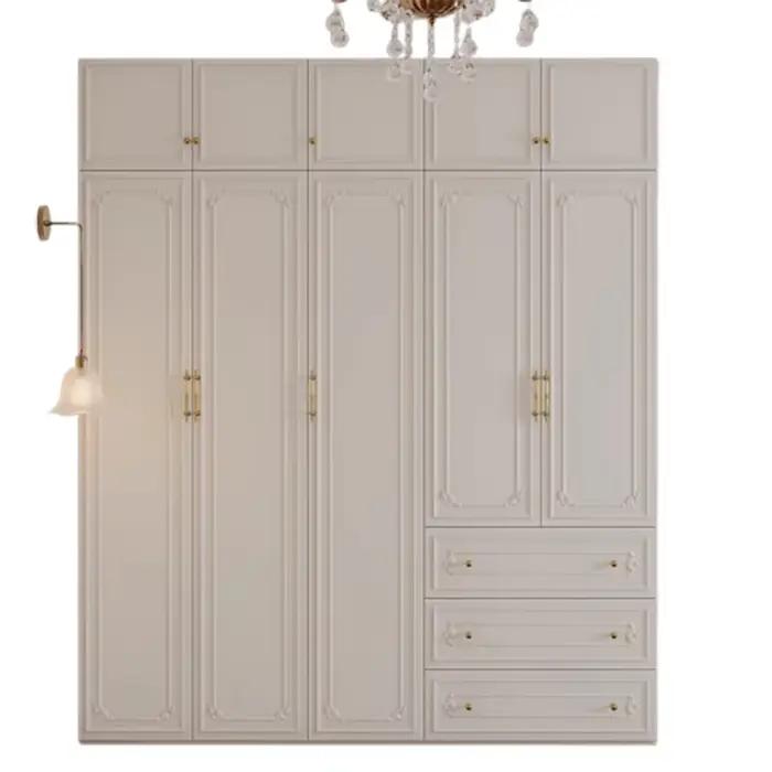 Dressing chambre armoires multifonctions étagères en bois grands