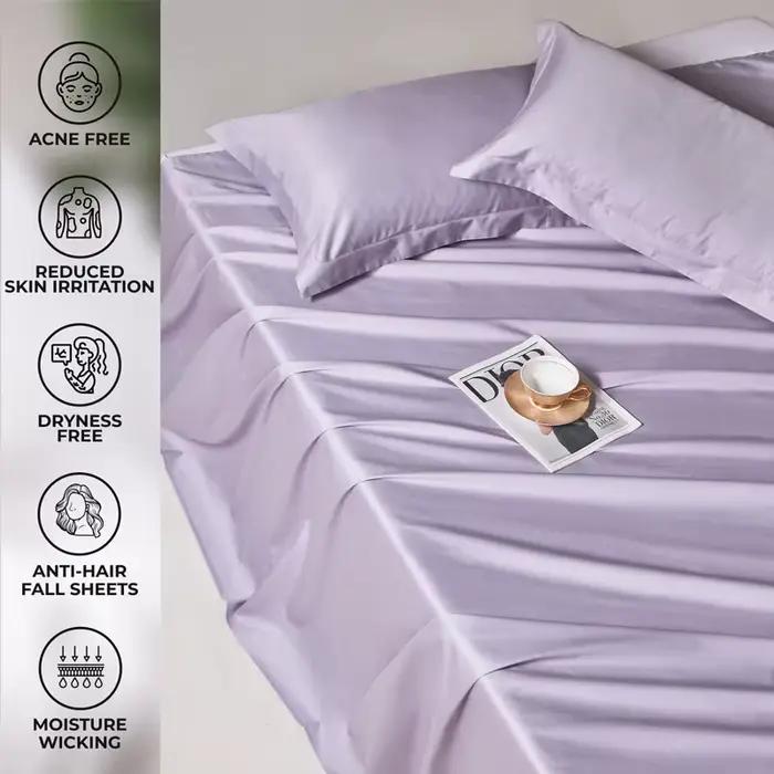 Drap plat en coton égyptien 100% biologique