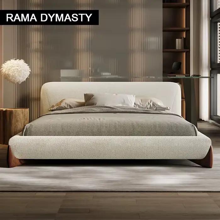 Lit hypothécaire ami en Tissu Personnalisé avec Dos Doux