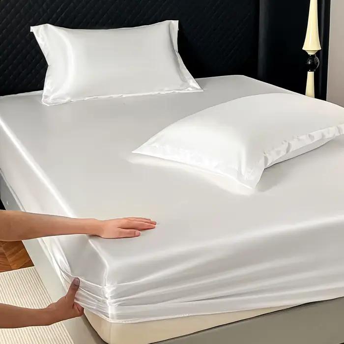 Ensemble de draps-housses en Satin de luxe