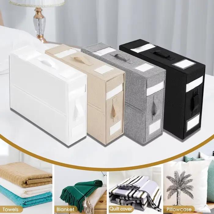 Boîte de Rangement pour Drap de Lit avec Poignée
