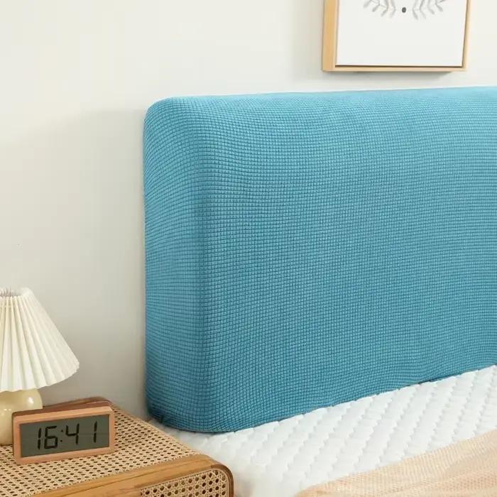 Housse de tête de lit bleue