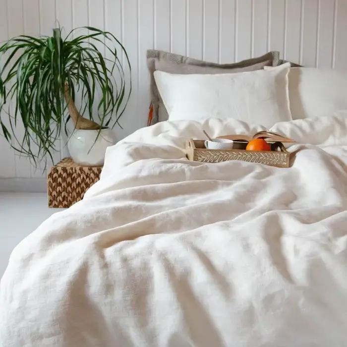 Ensemble de draps de lit 4 pièces 100% lin pur