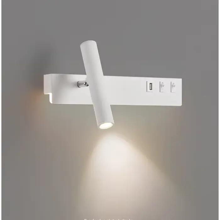 Lampe murale LED nordique moderne avec interrupteur