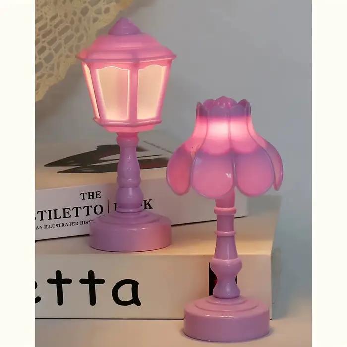 Géométrique fleur bourgeon bouton batterie LED lampes de Table bureau nuit pour chambre à manger tactile veilleuse Simple moderne décoration