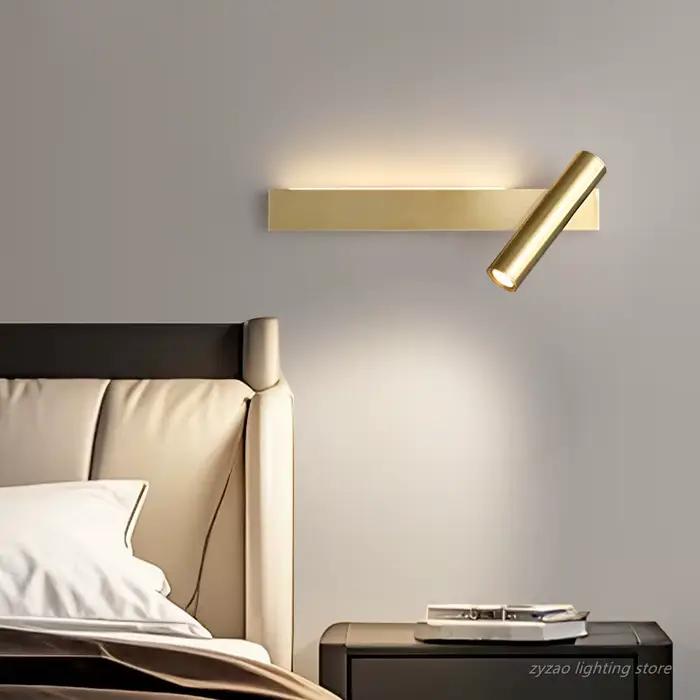 Applique murale en cuivre pour chambre à coucher