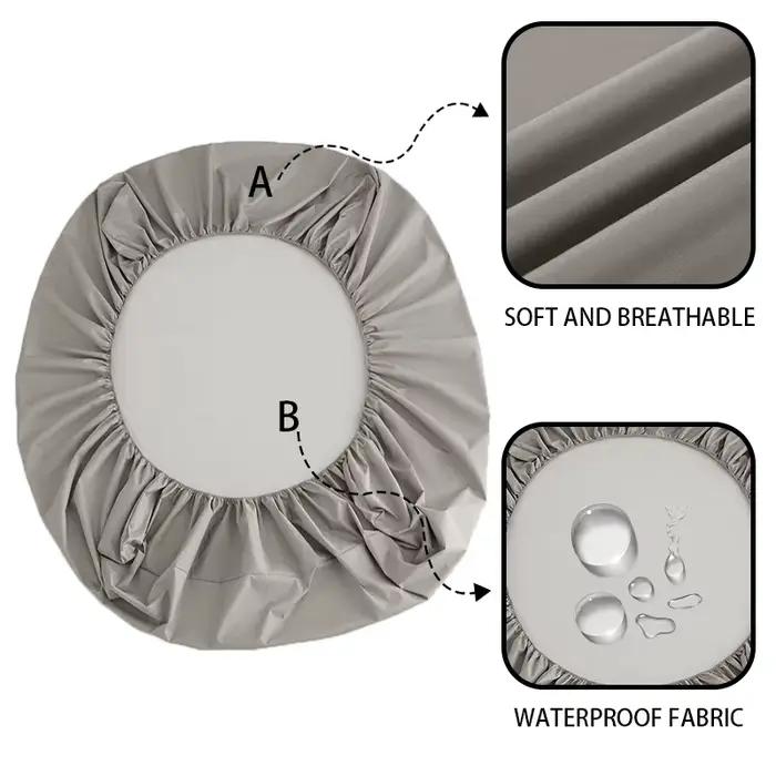Housses de matelas imperméables de couleur unie