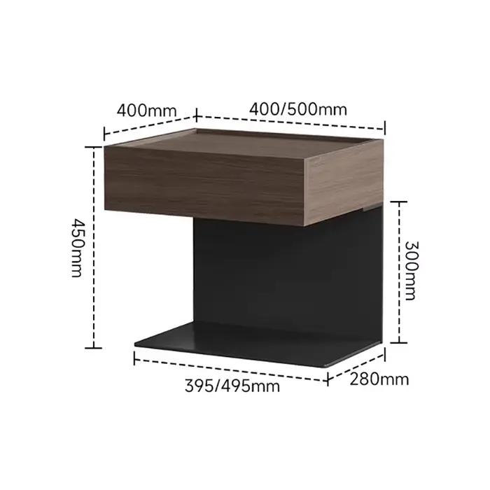 Tables de chevet esthétiques italiennes avec tiroirs