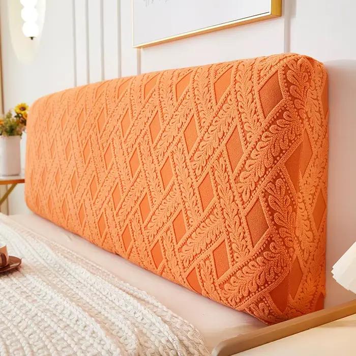 Housse de tête de lit en rotin jacquard stéréo entièrement enveloppante