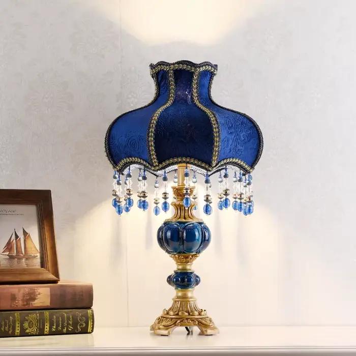 Lampe de table de chevet rétro pour chambre à coucher