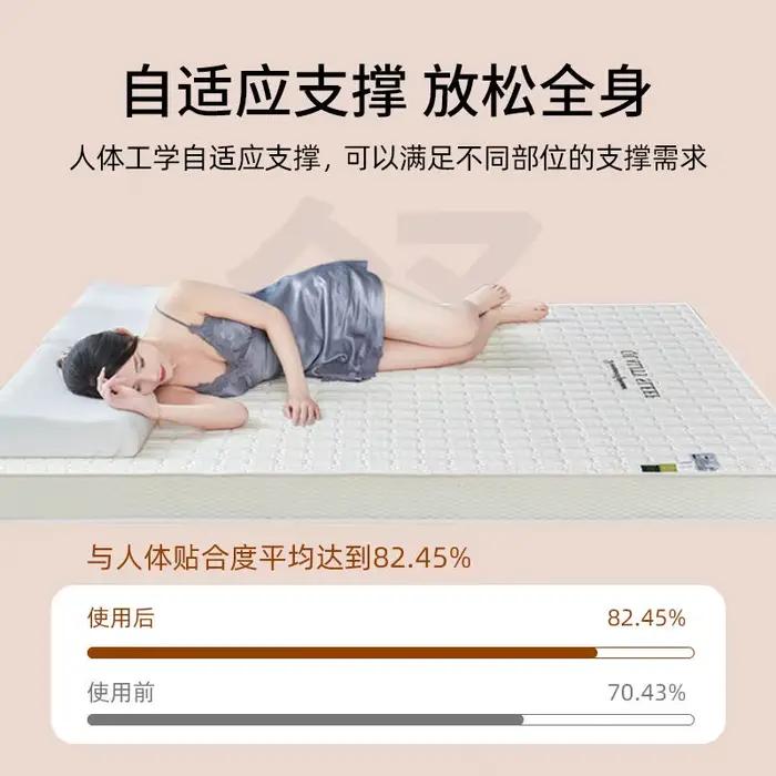 Matelas rembourré en coton à mémoire de forme