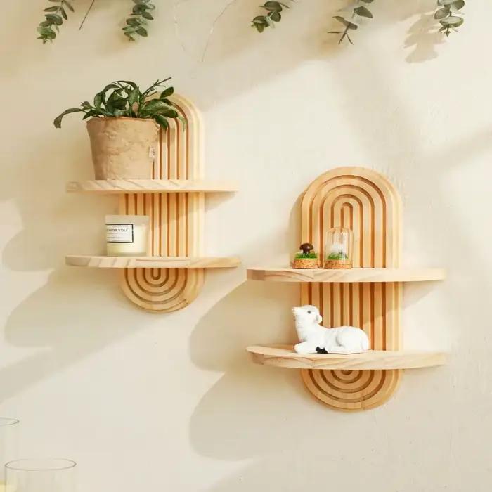 Étagères murales en bois de haute qualité Décoration d'intérieur moderne