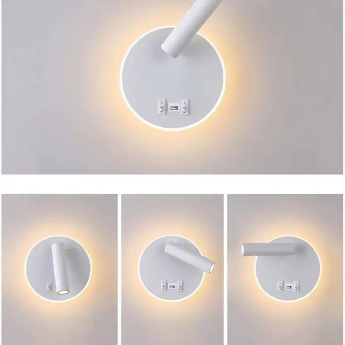 Applique Murale Nordique Moderne à LED avec Joli USB