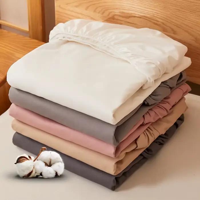 Drap-housse en coton égyptien doux avec élastiques