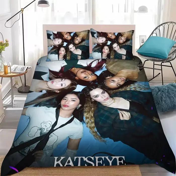 Kpop K-Katseye – ensemble de literie doux pour la peau