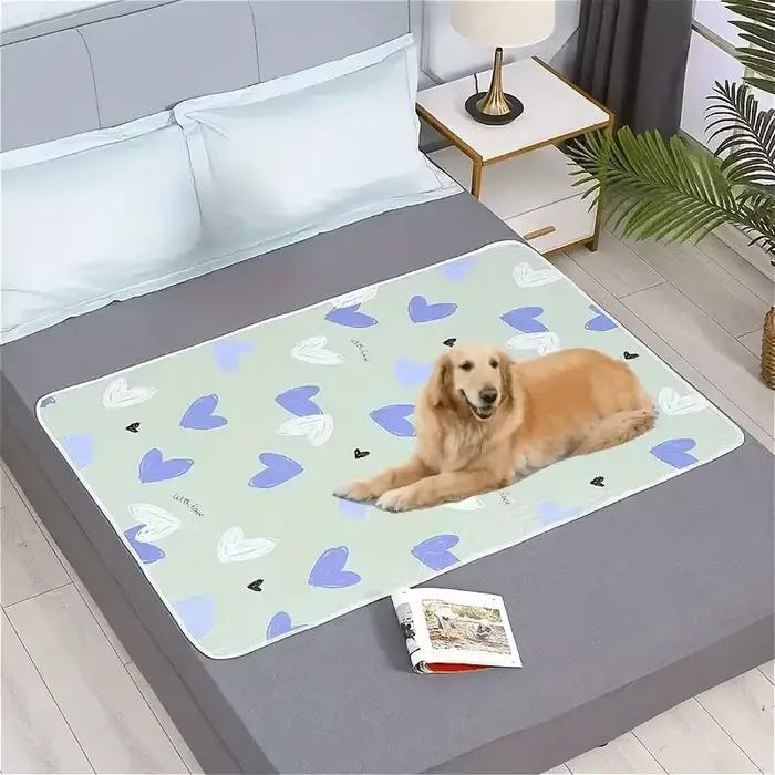 Coussin de protection de lit antidérapant lavable et réutilisable – Tapis de soin épais et durable en fibre de