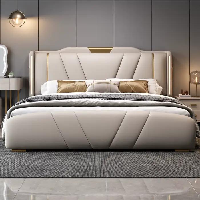 Lits classiques blancs princesse styliste européen esthétique confortable