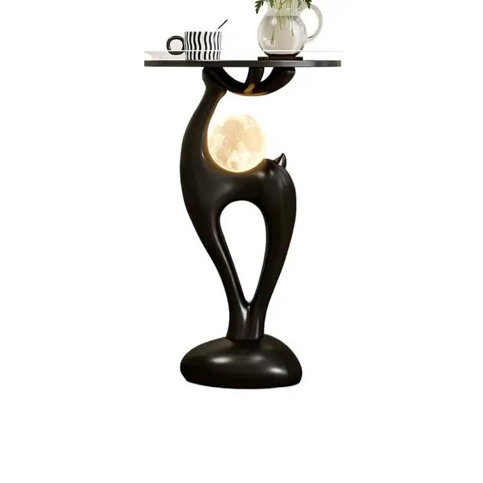 Organisateur de chevet étroit créatif Vintage noir