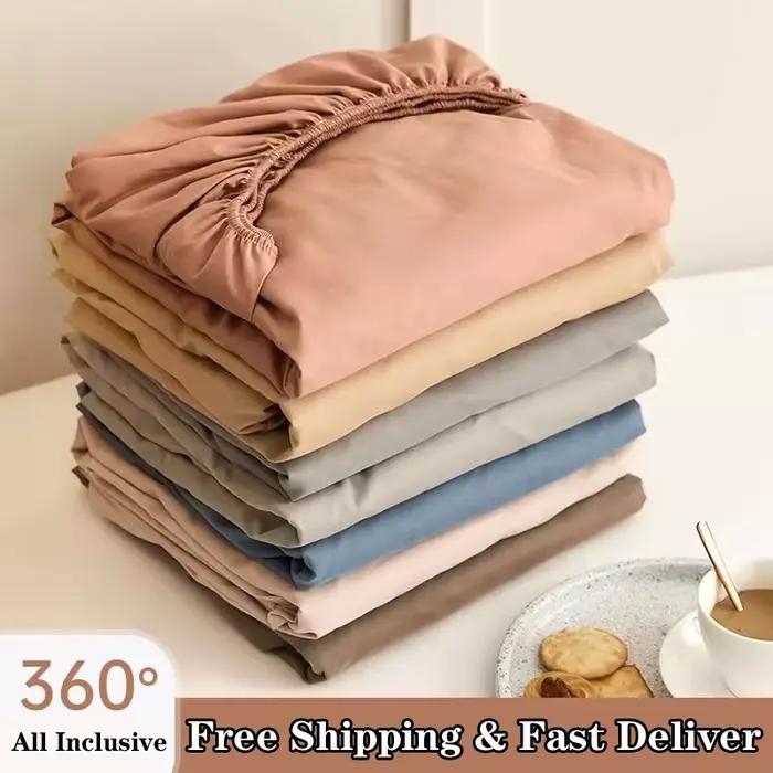 Drap-housse en coton doux avec bande élastique