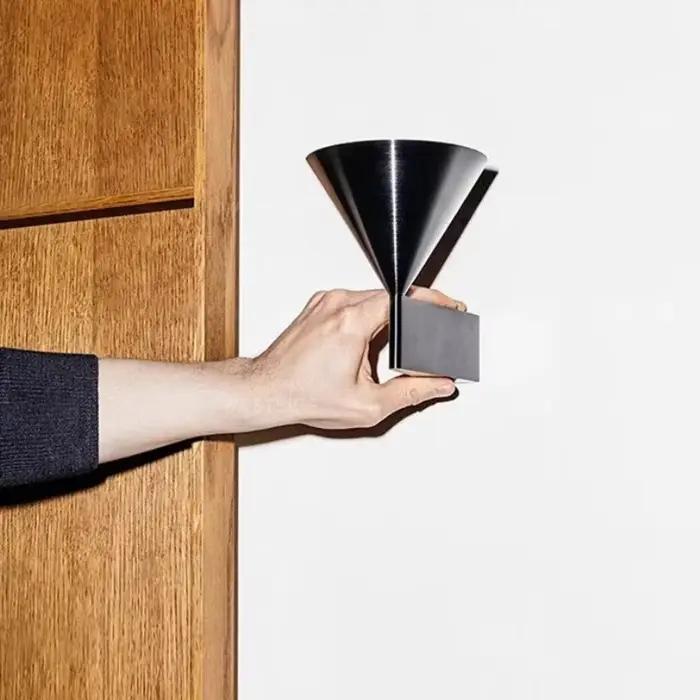 Italien minimaliste chambre chevet applique LED conique géométrique éclairage lampes fond mur allée lampe décorations pour la maison