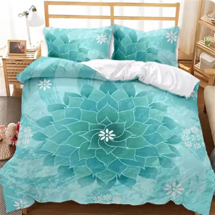 Ensemble de housse de couette bohème Mandala Twin Queen King pleine taille
