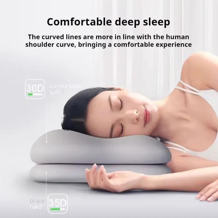 Oreiller ergonomique en mousse à mémoire de forme pour toutes les positions de sommeil