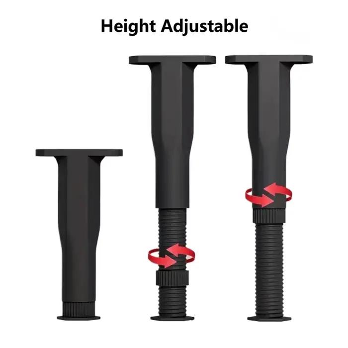 Lot de 4 pieds de support de lit réglables
