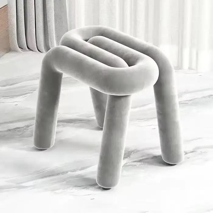 Coiffeuse maquillage flanelle tabouret luxe chaise confortable