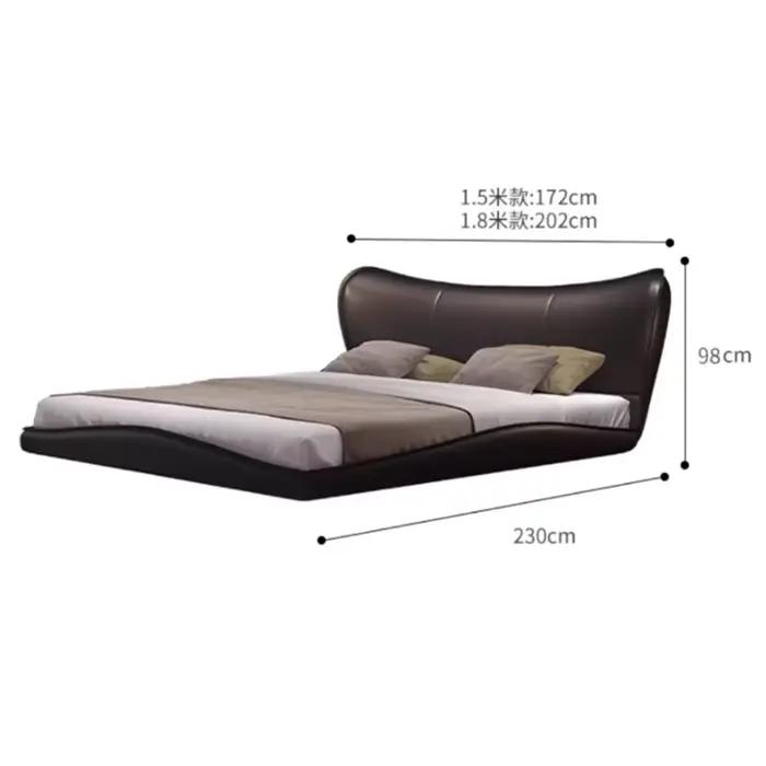 Cadres lit rembourré minimaliste reine chambre principale lit esthétique dormir luxe Muebles Para dortoir maison accessoires