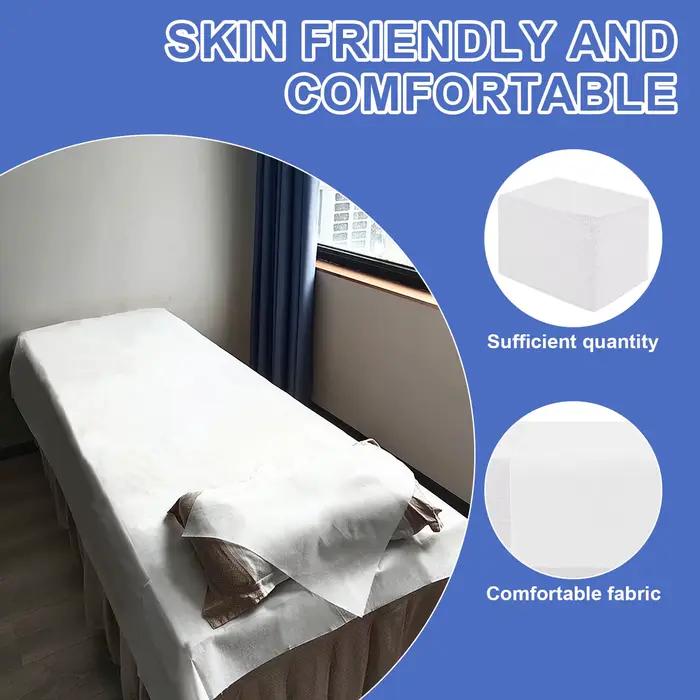 Draps de lit jetables, 100 pièces