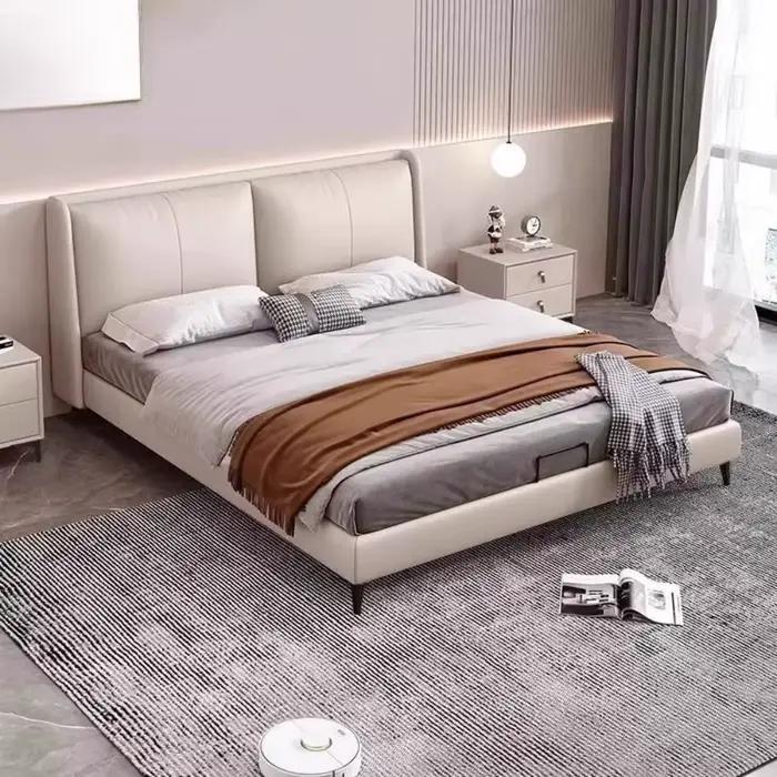 Chambre à coucher lit esthétique moderne luxe King salon lit deux personnes dormir Muebles Para dortoir meubles de maison décoration