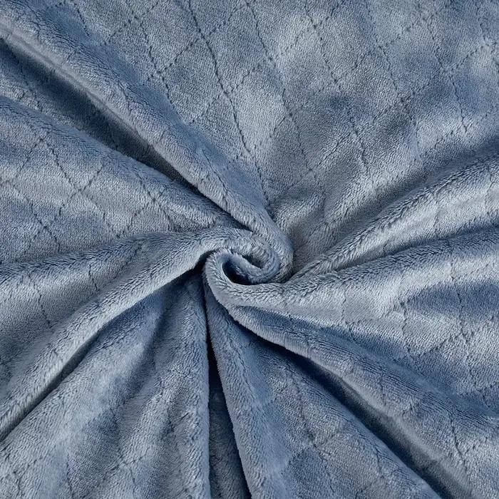 Couverture en flanelle de couleur unie