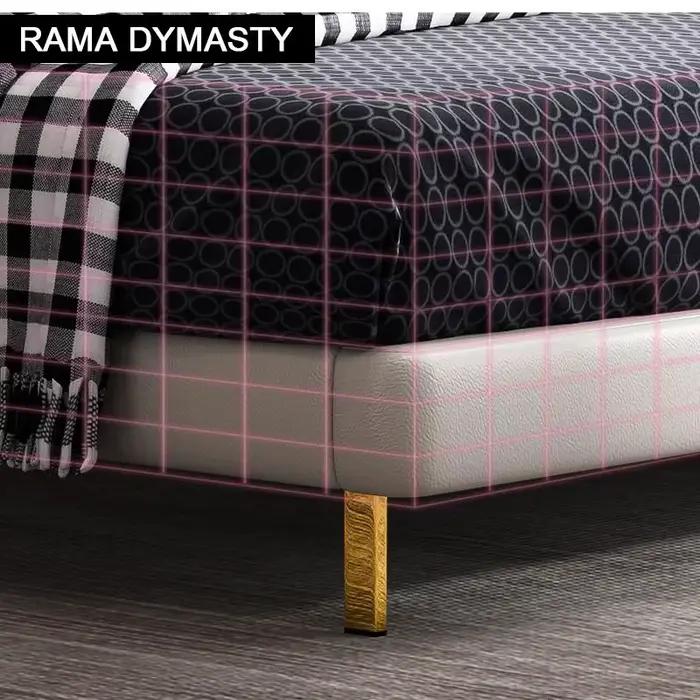 RAMA DYMASTY-Lit souple en cuir véritable